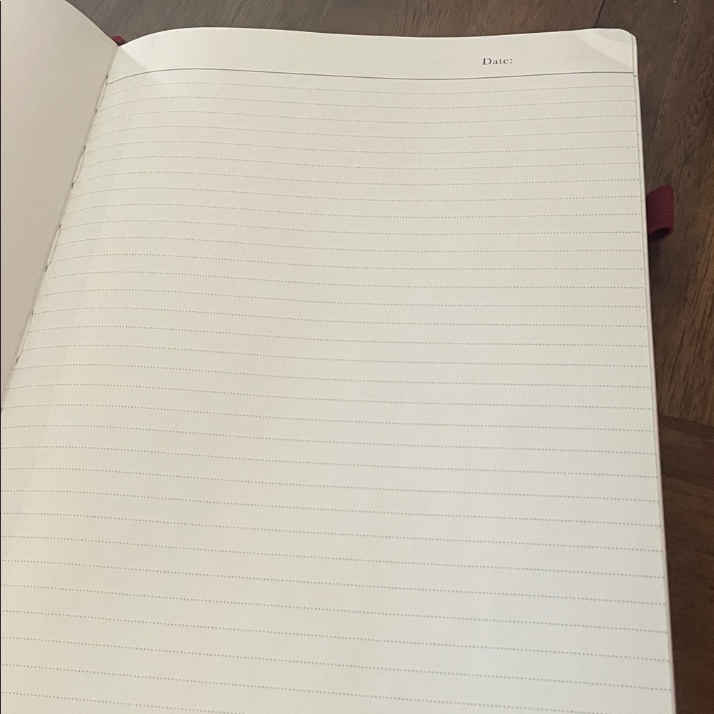 Elegant Burgundy Journal with Ribbon Bookmarks - Picture 2 of 4